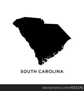 South Carolina map icon design trendy