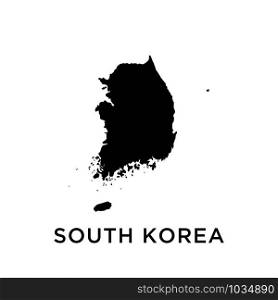 South Korea map icon design trendy