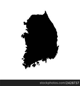 south korea map icon vector illustration design