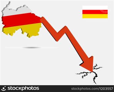 South Ossetia economic crisis vector illustration Eps 10.. South Ossetia economic crisis vector illustration Eps 10