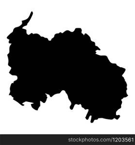 South Ossetia map Silhouette Black vector illustration eps 10.. South Ossetia map Silhouette Black vector