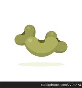 Soybeans icon with shadow flat style. Vector