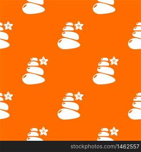Spa balance stones pattern vector orange for any web design best. Spa balance stones pattern vector orange