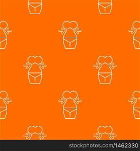 Spa body silhouette pattern vector orange for any web design best. Spa body silhouette pattern vector orange