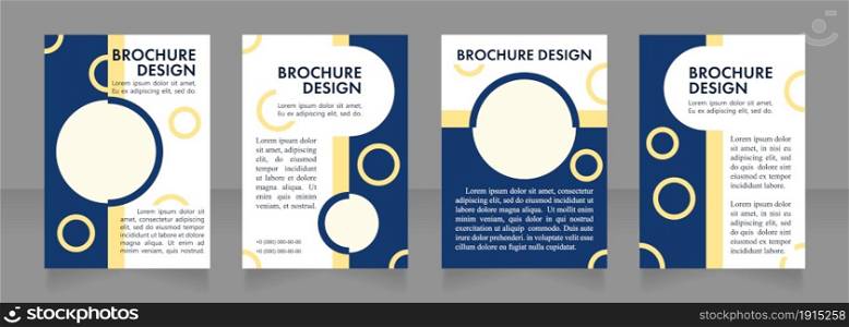 Spa business promotion blank brochure layout design. Beauty service. Vertical poster template set with empty copy space for text. Premade corporate reports collection. Editable flyer paper pages. Spa business promotion blank brochure layout design