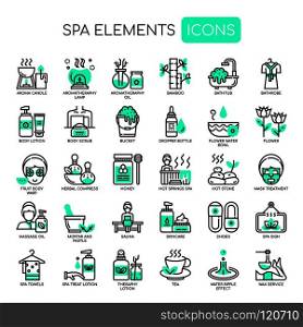 Spa Elements , Thin Line and Pixel Perfect Icons 