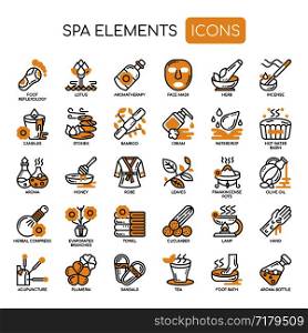Spa Elements , Thin Line and Pixel Perfect Icons