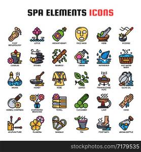 Spa Elements , Thin Line and Pixel Perfect Icons