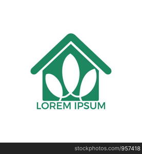 Spa home logo lotus wellness salon and business spa logo. Business spa logo massage healthy design template concept.