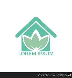 Spa home logo lotus wellness salon and business spa logo. Business spa logo massage healthy design template concept.