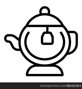 Spa tea pot icon outline vector. Leg hydro. Health massage. Spa tea pot icon outline vector. Leg hydro