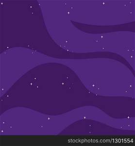 Space background. Outer space purple backdrop. Universe with stars. Vector illustration for any design.