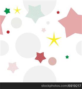 Space background with stars and planets on a white background. Space background with stars and planets on a white background. Vector illustration
