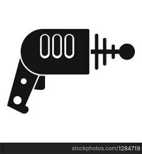 Space blaster icon. Simple illustration of space blaster vector icon for web design isolated on white background. Space blaster icon, simple style