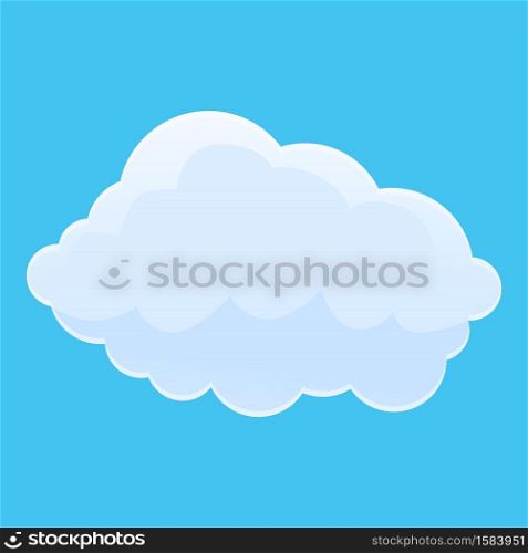 Space cloud icon. Cartoon of space cloud vector icon for web design isolated on white background. Space cloud icon, cartoon style
