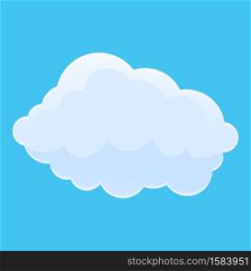 Space cloud icon. Cartoon of space cloud vector icon for web design isolated on white background. Space cloud icon, cartoon style