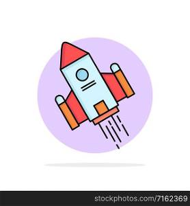 space craft, shuttle, space, rocket, launch Flat Color Icon Vector