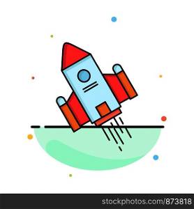 space craft, shuttle, space, rocket, launch Flat Color Icon Vector