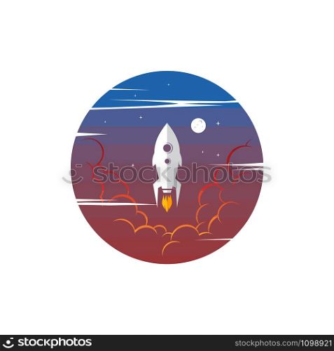 space exploration shuttle ship logo icon sign vector art. space exploration shuttle ship logo icon sign vector