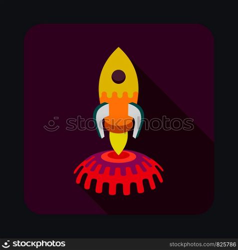 Space rocket concept background. Cartoon illustration of space rocket vector concept background for web design. Space rocket concept background, cartoon style