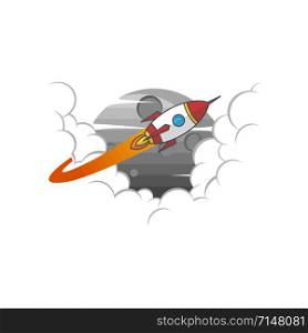 space shuttle rocket sign color logo logotype vector art. space shuttle rocket sign color logo logotype vector
