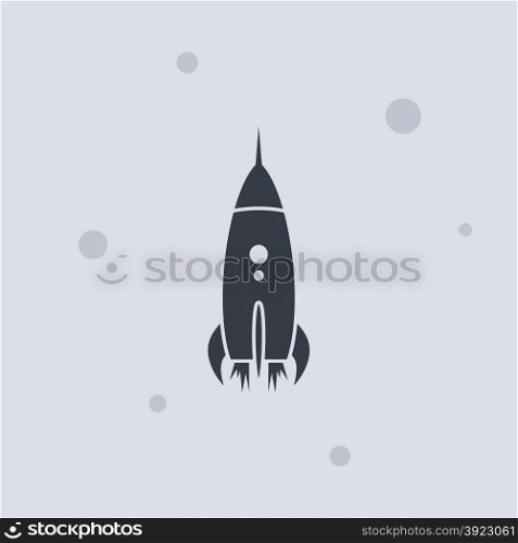 space shuttle rocket theme vector art illustration. space shuttle