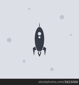 space shuttle rocket theme vector art illustration. space shuttle