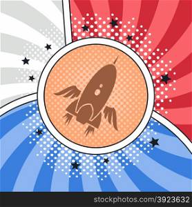 space shuttle rocket theme vector art illustration. space shuttle rocket