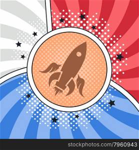 space shuttle rocket theme vector art illustration. space shuttle rocket