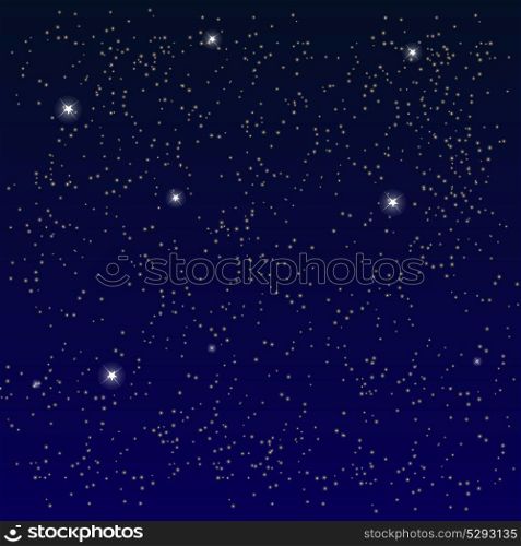 Space. Starry Sky with the Moon. Vector Illustration. EPS10. Space. Starry Sky with the Moon. Vector Illustration.