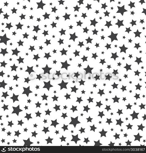 Space stars vector seamless background. Stars vector seamless background. Vector space star pattern, black stars on white background