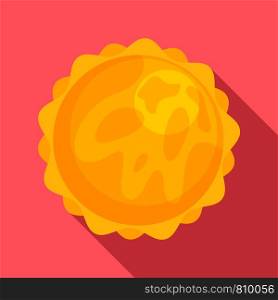 Space sun icon. Flat illustration of space sun vector icon for web design. Space sun icon, flat style