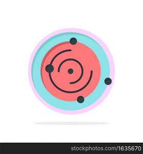 Space, Universe, Medical, Health Abstract Circle Background Flat color Icon
