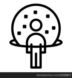 Space vr tour icon outline vector. Virtual video. View degree. Space vr tour icon outline vector. Virtual video