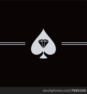 spade diamond art. spade diamond art theme vector art illustration