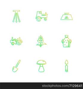 spade , mushroom , wheat , icon, vector, design, flat, collection, style, creative, icons , farming , rural , farm , fruits , village , fruits , wheat , rural , tree , sun , sunlight , farmer , navigation ,