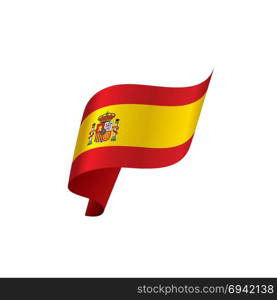 spain flag, vector illustration. spain flag, vector illustration on a white background