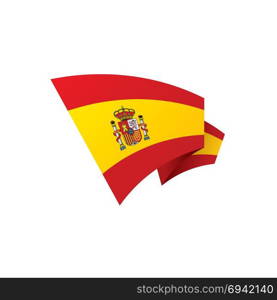 spain flag, vector illustration. spain flag, vector illustration on a white background