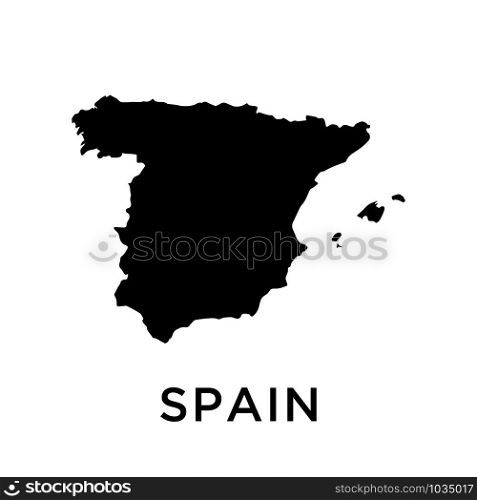 Spain map icon design trendy