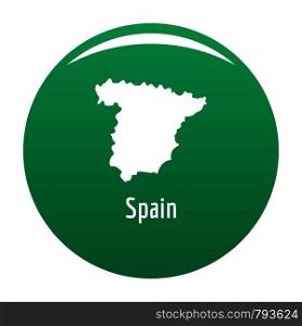 Spain map in black. Simple illustration of Spain map vector isolated on white background. Spain map in black vector simple