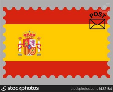 Spain national country flag. original colors and proportion. Simply vector illustration background. Isolated symbols and object for design, education, learning, postage stamps and coloring book, marketing. From world set