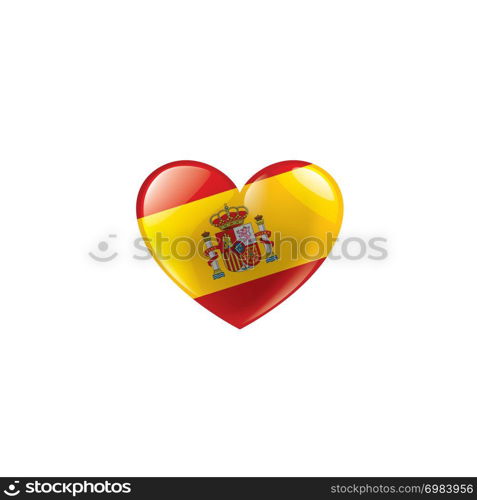 spain national flag, vector illustration on a white background. spain flag, vector illustration on a white background