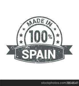 Spain stamp design vector