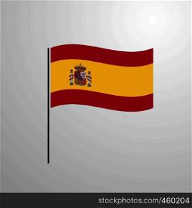 Spain waving Flag