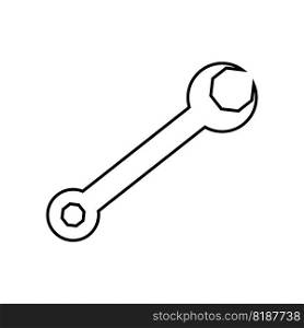 Spanner flat icon. 1st May Worker s Day. Vector. Spanner flat icon. 1st May Worker s Day.
