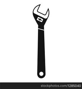 Spanner wrench icon. Simple illustration of spanner wrench vector icon for web design isolated on white background. Spanner wrench icon, simple style