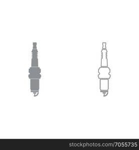 Spark plug icon .