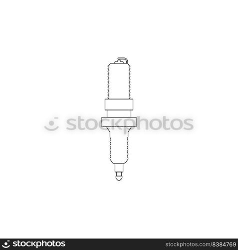 spark plug logo illustration design