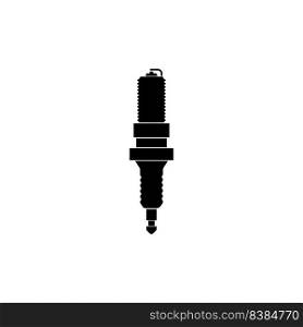 spark plug logo illustration design