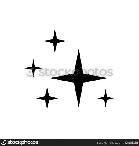 sparkle - north star icon vector design template